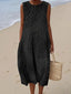 Maerisse™ | Textured Sleeveless Maxi Dress