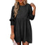 MIRASOL | Casual Crew Neck Loose Fit Mini Dress