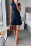 Novira™ | Patchwork Pleated Hem Statement Dress