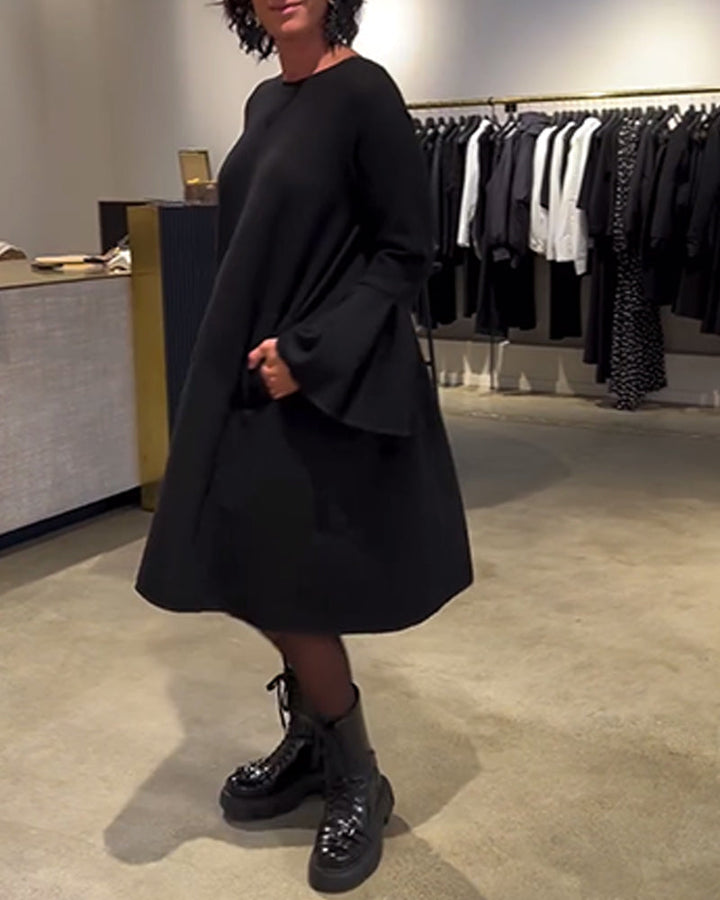 Women's Dress with Flared Sleeves