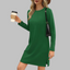 TATLO | Casual Long Sleeve Round Neck Mini Dress