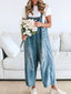 Thessaly™ | Distressed Denim Overalls