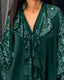 Women's Loose Fit Ruffles Plain Blouse