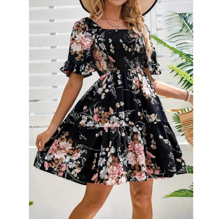 AMARA™ | Elegant Flounce Sleeve Dress