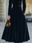 Natalia | A-Line Dress with Gold Accents