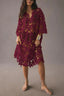 Floral Eyelet Lace Cover Up Beach Midi Dress