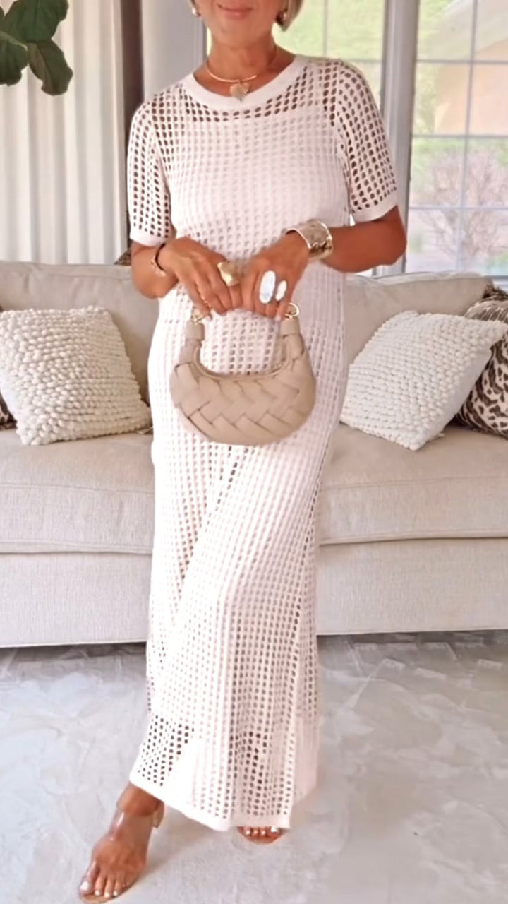 Alverra™ | Boat Neck Two-Piece Dress
