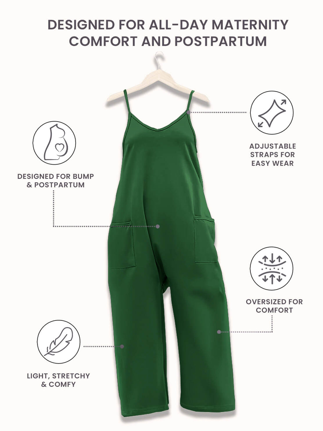 Nerissa - Oversized Maternity and Postpartum Jumpsuit