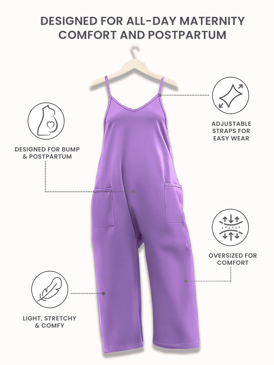 Nerissa - Oversized Maternity and Postpartum Jumpsuit
