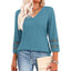 STYLI |  Chic Casual V-Neck Summer Top