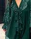 Women's Loose Fit Ruffles Plain Blouse