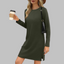 TATLO | Casual Long Sleeve Round Neck Mini Dress