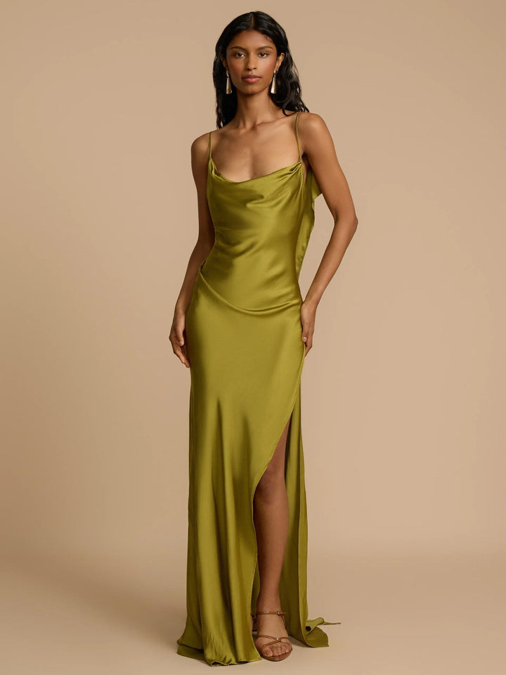 Isolde™ | Satin Luxe Maxi Dress