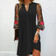 Nivara™ | Elegant Mini Dress with V-neck and Sheer Sleeves
