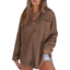 Kathryn | Casual Lightweight Button V Neck Tunic Blouse