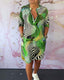 MARI - Colorful V-Neck Dress