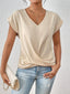 MEIKA | Classic Twist Detail V-Neck Top