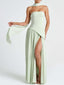 Serenya™ | Chic Strapless Slit Gown
