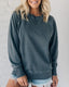 VIOLA - Ribbed Accent Pocketed Pullover