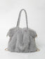 CHARLOTTE - Versatile Plush Velvet Shoulder Tote Bag