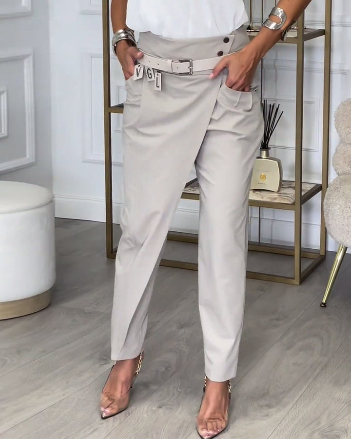Women's Fashionable Irregular Patchwork Trousers