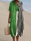 Nesta - Minimalist Abstract Art Print Dress