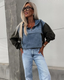 VIRELA - JEANS SWEATER WITH HOODIE