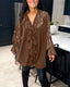 Women's Loose Fit Ruffles Plain Blouse