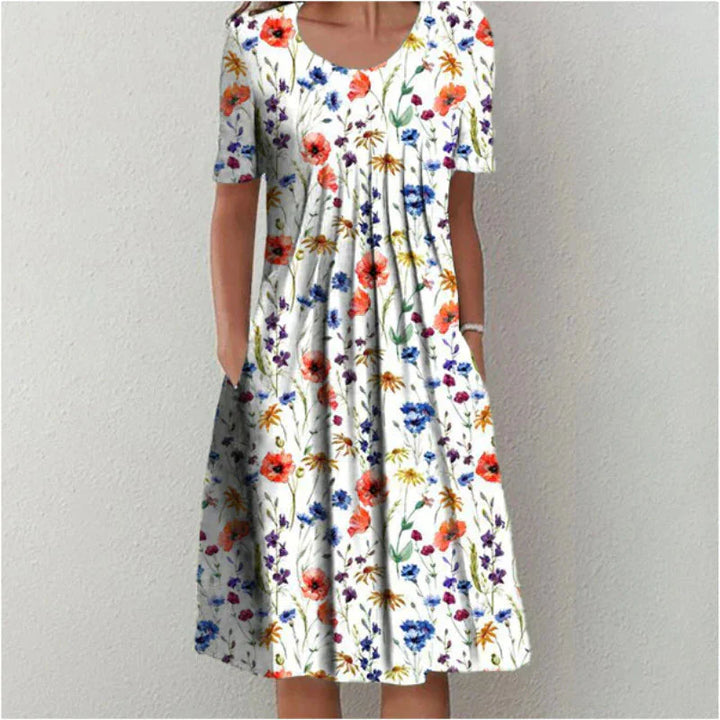 Sofia | Stylish and Casual Floral Dress with Pockets
