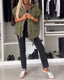 Women's Short Sleeve Quilted Hooded Zipper Jacket