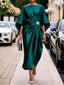 Luxe™ | Shimmer Satin Long Dress