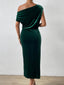 Marilyn - Timeless Velvet Relaxed Midi Dress