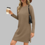 TATLO | Casual Long Sleeve Round Neck Mini Dress