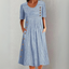 Elviera™ | Modern Stripe Midi Dress