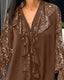 Women's Loose Fit Ruffles Plain Blouse