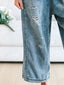 Thessaly™ | Distressed Denim Overalls
