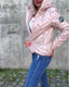 Women's Casual Quilted Zipper Hooded Jacket