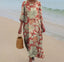 Kelby - Women’s Vintage Printed Cotton Dress with Pockets