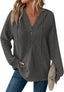 Zyrae™ | Oversized V-Neck Sweat