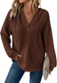 Zyrae™ | Oversized V-Neck Sweat