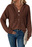 Zyrae™ | Oversized V-Neck Sweat