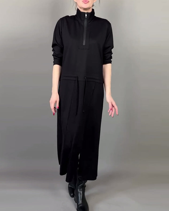 Women's Modern Zip Collar Dress