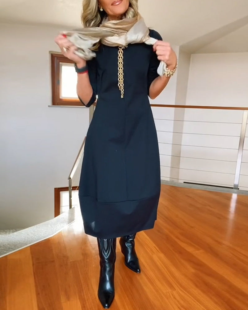 Aurenne™ | Graceful Midi Dress