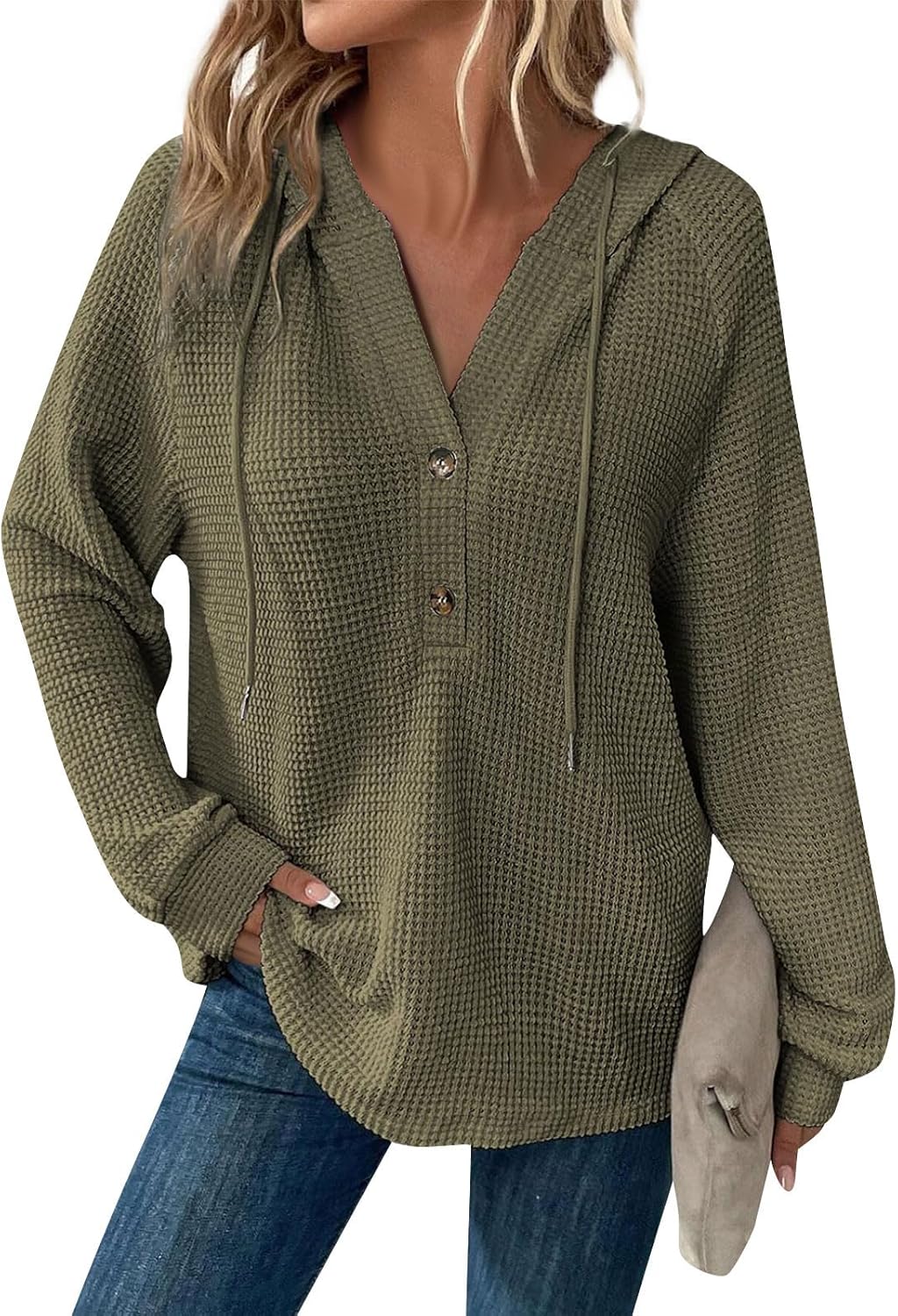 Zyrae™ | Oversized V-Neck Sweat