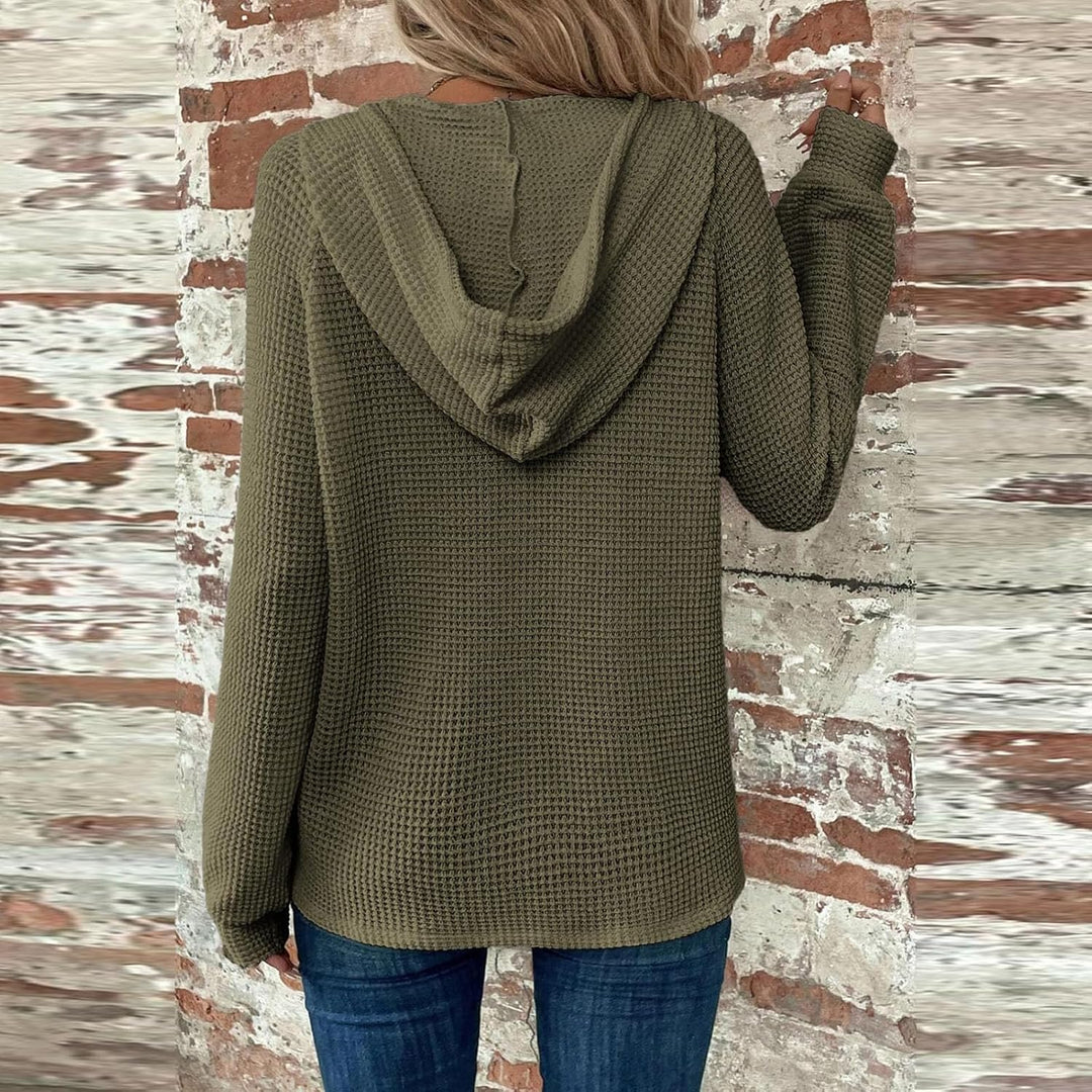 Zyrae™ | Oversized V-Neck Sweat