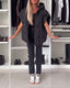 Women's Short Sleeve Quilted Hooded Zipper Jacket