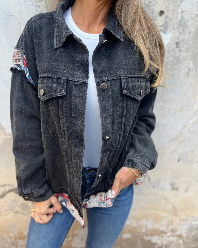 EVA - Premium Denim Patchwork Casual Jacket