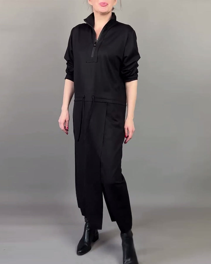 Women's Modern Zip Collar Dress