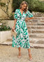 Estella | Flattering Floral Midi Dress