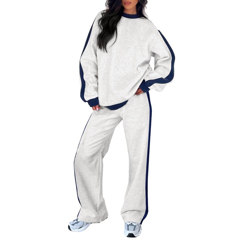 SANDI - Comfortable 2-Piece Lounge Set Sweatshirt & Straight Leg Pants